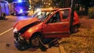 Kierowcy daihatsu nic się nie stało (fot. KWP w Katowicach)