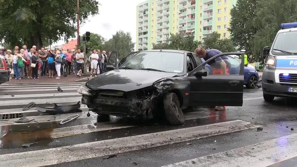 Kierujacy jechał w stronę centrum Piły
