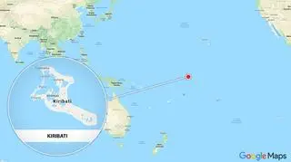 Kiribati leży na Oceanie Spokojnym 