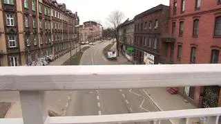 Kładka dla pieszych bez schodów w Bytomiu