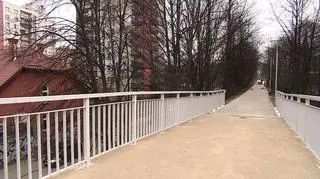 Kładka dla pieszych w Bytomiu bez schodów