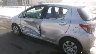 Kobieta jechała uszkodzonym samochodem 