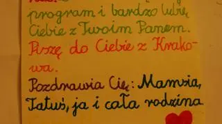 "Kochany Pankracku, piszę do Ciebie pierwszy raz - Madzia"