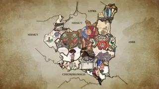 Kolory stworzonej mapy oddają wielokulturowość tamtych czasów