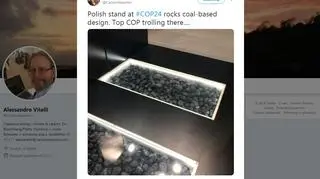 Komentarz na Twitterze do polskiej prezentacji na COP24