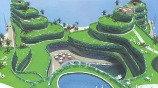 Komputerowa animacja jednej z wysp (fot. waterstudio.nl)