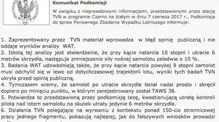 Komunikat podkomisji smoleńskiej