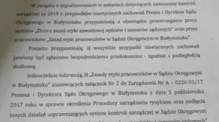 Komunikat skierowany do białostockich sędziów