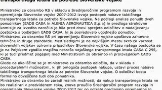 Komunikat słoweńskiego ministerstwa