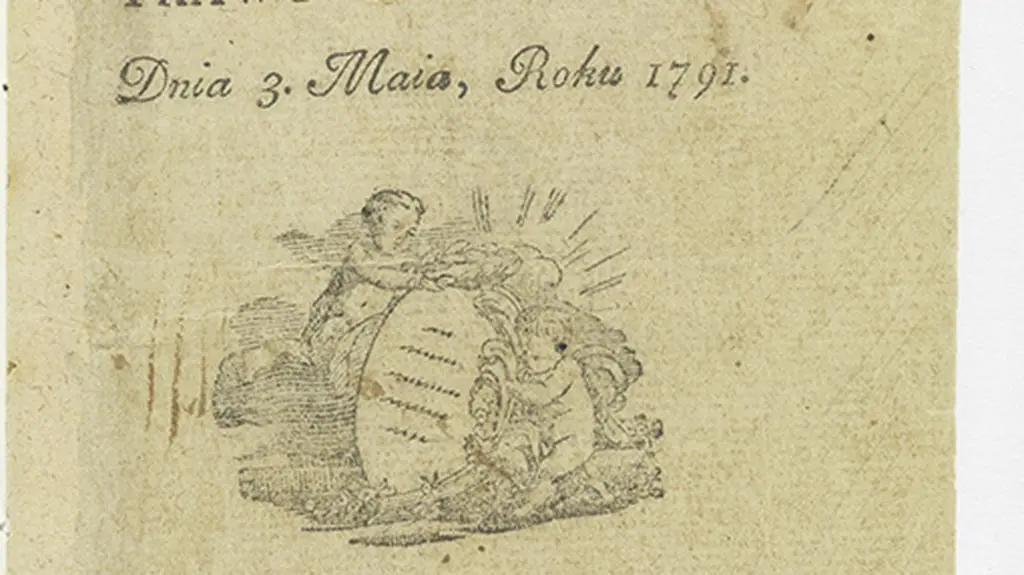 Konstytucja 1791 - Druk: Gröll