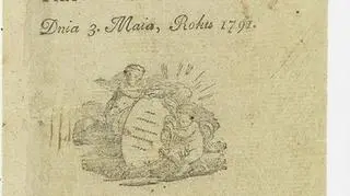 Konstytucja 1791 - Druk: Gröll