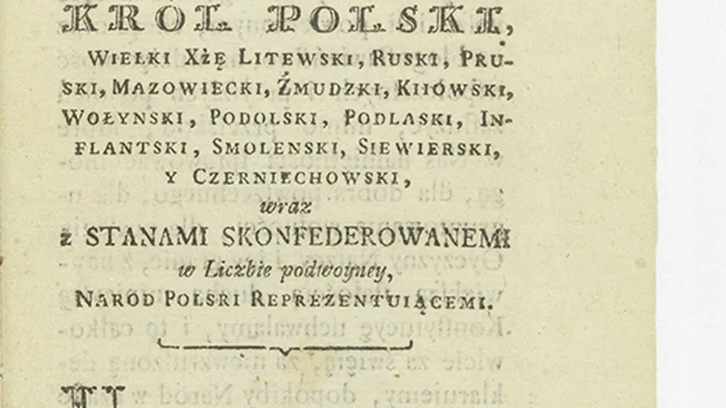 Konstytucja 1791 - Druk: Gröll