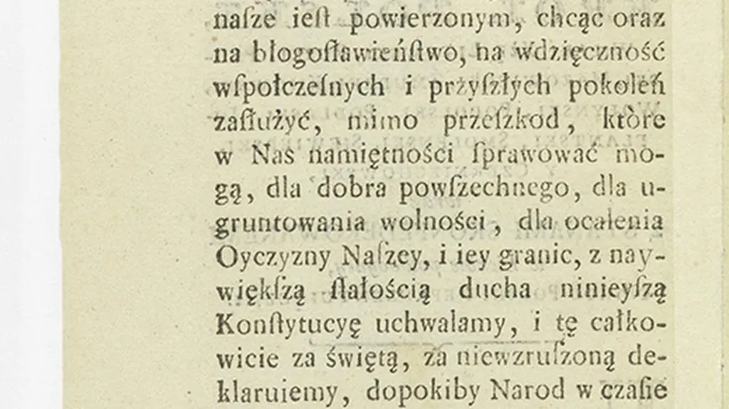 Konstytucja 1791 - Druk: Gröll