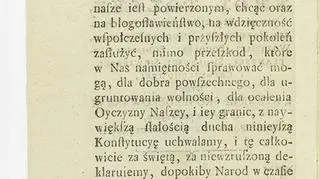 Konstytucja 1791 - Druk: Gröll