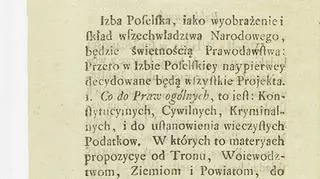 Konstytucja 1791 - Druk: Gröll