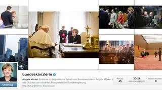 Konto Angeli Merkel na Instagramie