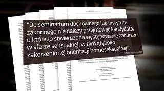 Kontrowersyjny zapis w nowych zasadach dla kandydatów do seminariów duchownych