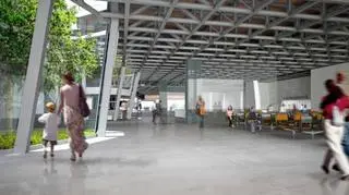 Korytarz budynku Centrum (www.kopernik.org.pl)