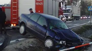Krajowa siódemka jest zablokowana (fot. internauta adarek)