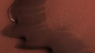 Krawędź wydmy na północnym biegunie Marsa / NASA/JPL/University of Arizona