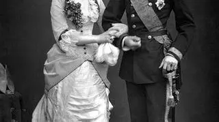 Książę koronny Rudolf z arcyksiężną Stefanią