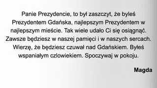 Księga kondolencyjna dostępna jest pod adresem www.gdansk.pl/ksiega-kondolencyjna