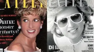 Księżna Diana była ulubienicą "Tatlera", tu na okładce w 1993 i 1990 roku (Tatler)