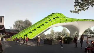 Lądowisko uniesione jest 15 metrów nad ziemią (fot. OX2 Architekten)