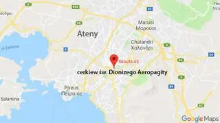 Ładunek zdetonowano przed cerkwią świętego Dionizego Aeropagity 