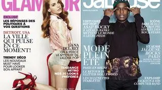 Lana Del Rey na okładce francuskiego "Glamour", a A$AP Rocky - francuskiego "Jalouse"