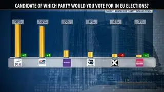 Law and Justice is slightly ahead the European Coalition before Sunday&#039;s elections to the European Parliament