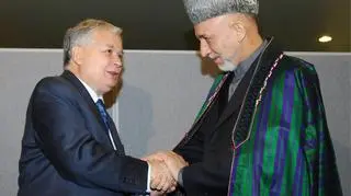 Lech Kaczyński spotkał się też z prezydentem Afganistanu Hamidem Karzajem
