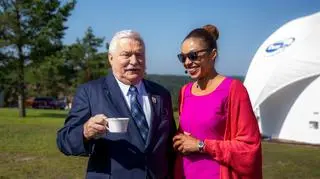 Lech Wałęsa i Omenaa Mensah