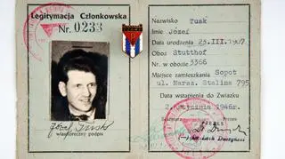 Legitymacja Józefa Tuska z własnoręcznym podpisem