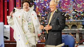 Letterman przez 22 lata gościł w swoim programie najwieksze gwiazdy (tu z Billem Murrayem udającym Liberace), polityków, sportowców i inne osobistości