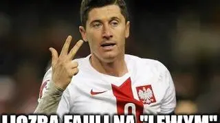 "Liczba fauli na Lewym"