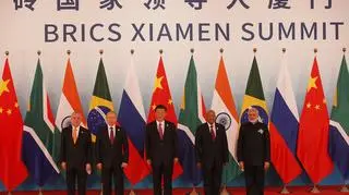 Liderzy BRICS w czasie szczytu w Chinach w 2017 roku