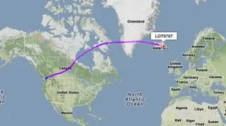 "Liniowiec marzeń nad Islandią"