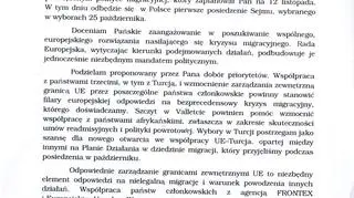 List Ewy Kopacz do szefa Rady Europejskiej Donalda Tuska