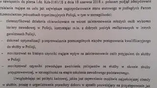 List komendanta głównego policji do komendantów