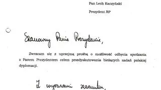 List od Radosława Sikorskiego do prezydenta
