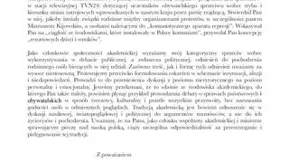 List otwarty do Jarosława Gowina 