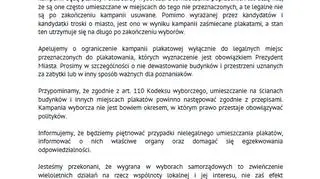List otwarty do wszystkich kandydatów i kandydatek w wyborach samorządowych