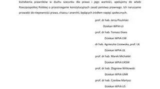List otwarty dziekanów wydziałów prawa uczelni publicznych