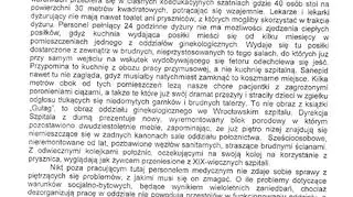 List otwarty lekarzy z oddziału ginekologiczno-położniczego w szpitalu im. A. Falkiewicza we Wrocławiu