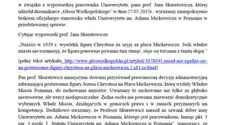 List otwarty stowarzyszenia Projekt: Polska do władz UAM