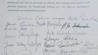 List posłanek Lewicy