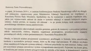 List premiera do przewodniczącego PO w sprawie debaty