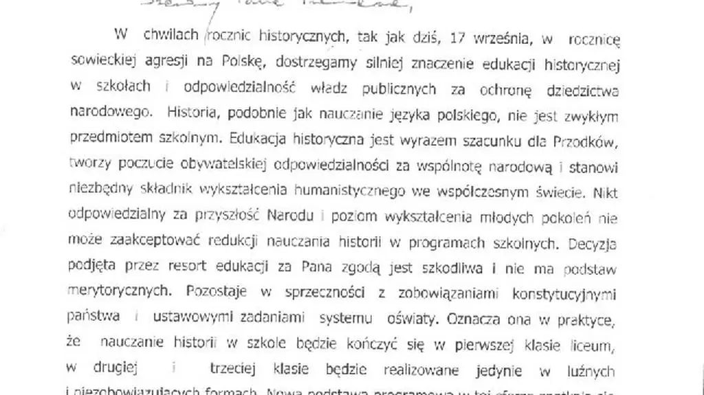 List prezesa PiS do premiera