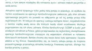 List rodziców chorych dzieci